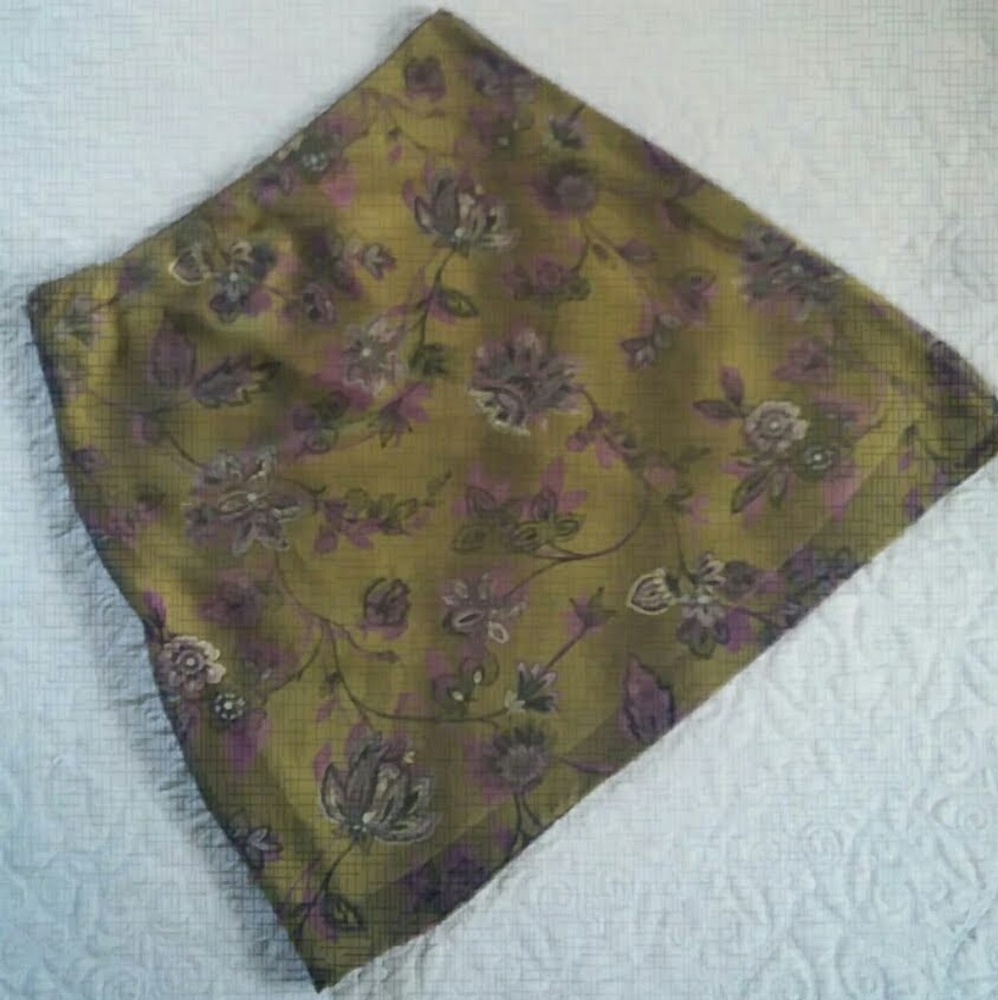Vintage Chiffon Floral XOXO Skirt Size M Like 🆕️